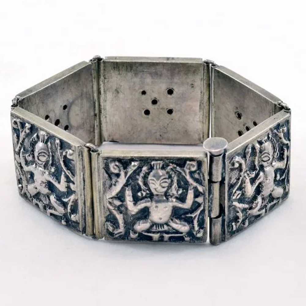 Beautiful Bohemian .800 Silver Bracelet - image 2