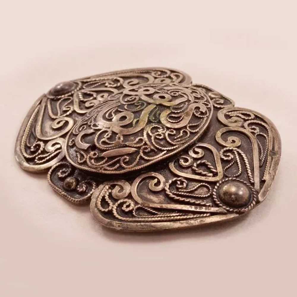 Breathtaking Antique Arabic Brooch - image 2
