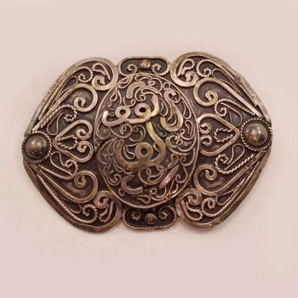 Breathtaking Antique Arabic Brooch - image 3