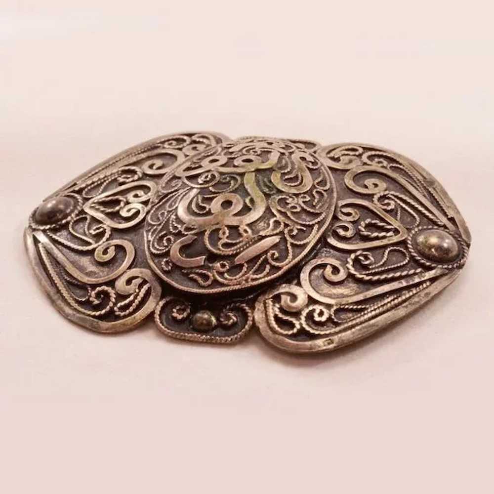 Breathtaking Antique Arabic Brooch - image 4