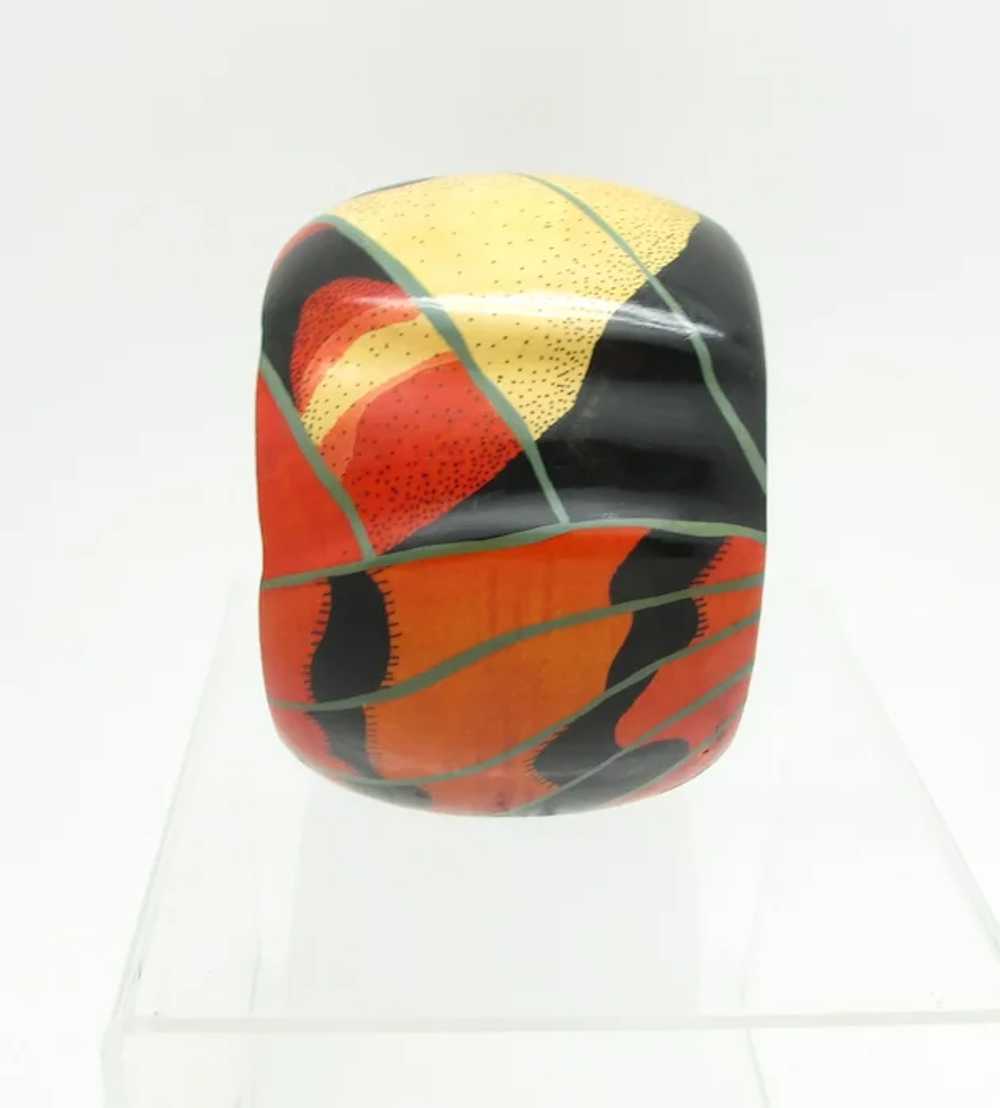 Rafael Sanchez Painted Wood Cuff - image 2