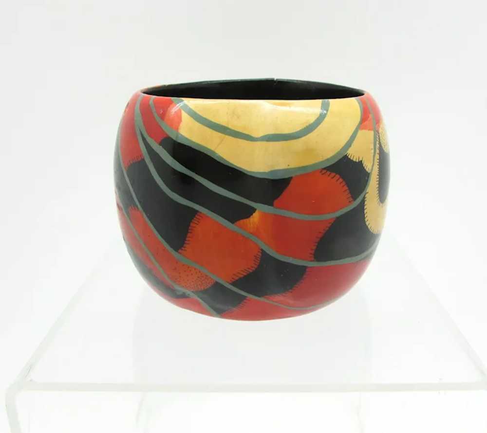 Rafael Sanchez Painted Wood Cuff - image 3