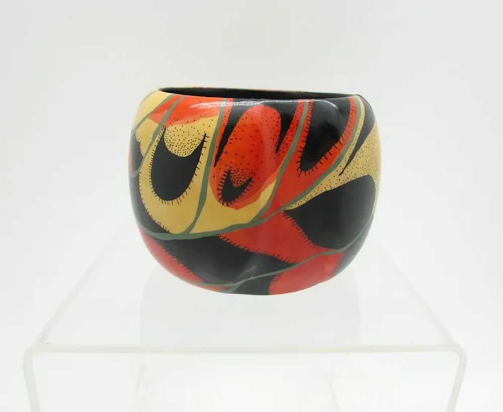 Rafael Sanchez Painted Wood Cuff - image 5