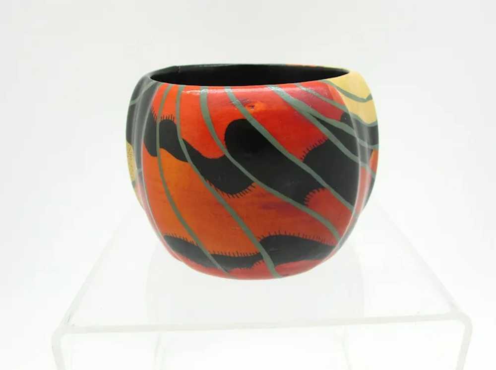 Rafael Sanchez Painted Wood Cuff - image 6