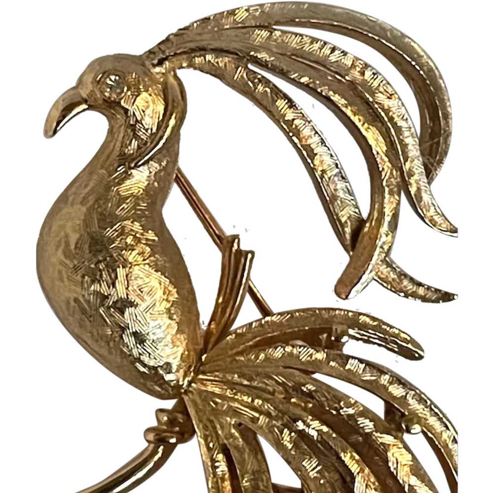 Vintage Discontinued Avon Bird of Paradise Brooch - image 1
