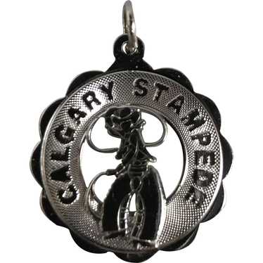 1975 Calgary Stampede Sterling Silver Rodeo Charm