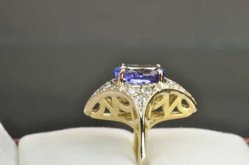 2.6 Carat Tanzanite and Diamond Ring - image 6