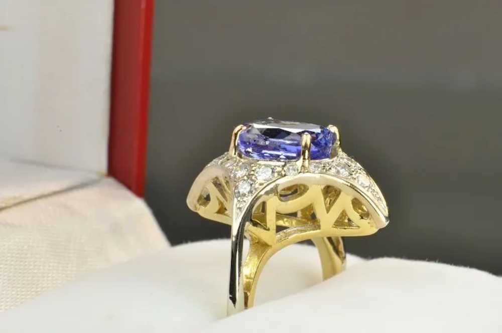 2.6 Carat Tanzanite and Diamond Ring - image 7