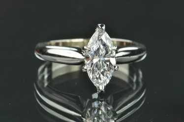 .73 Carat Marquise Diamond Solitaire / GIA Certif… - image 1