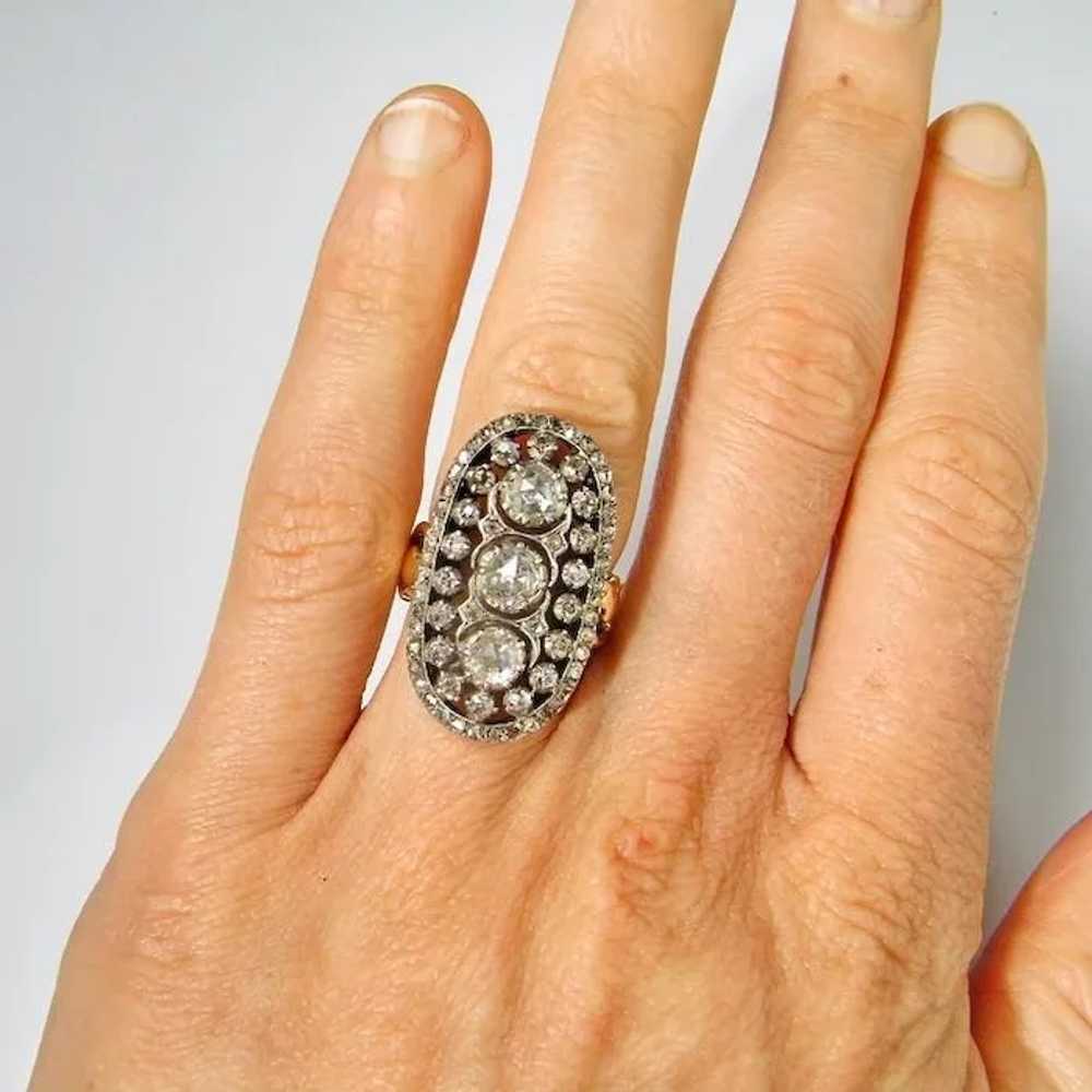 Georgian Ring  4.13 ct Georgian Diamond Ring 18th… - image 5