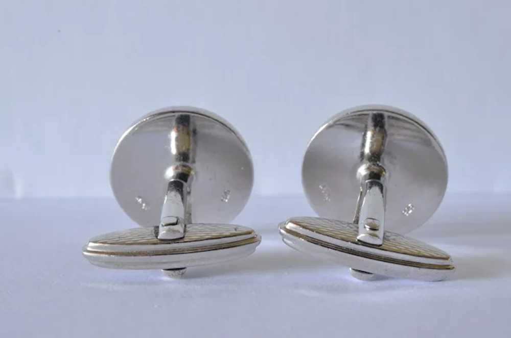 Alfred Dunhill, vintage sterling silver cufflinks… - image 11