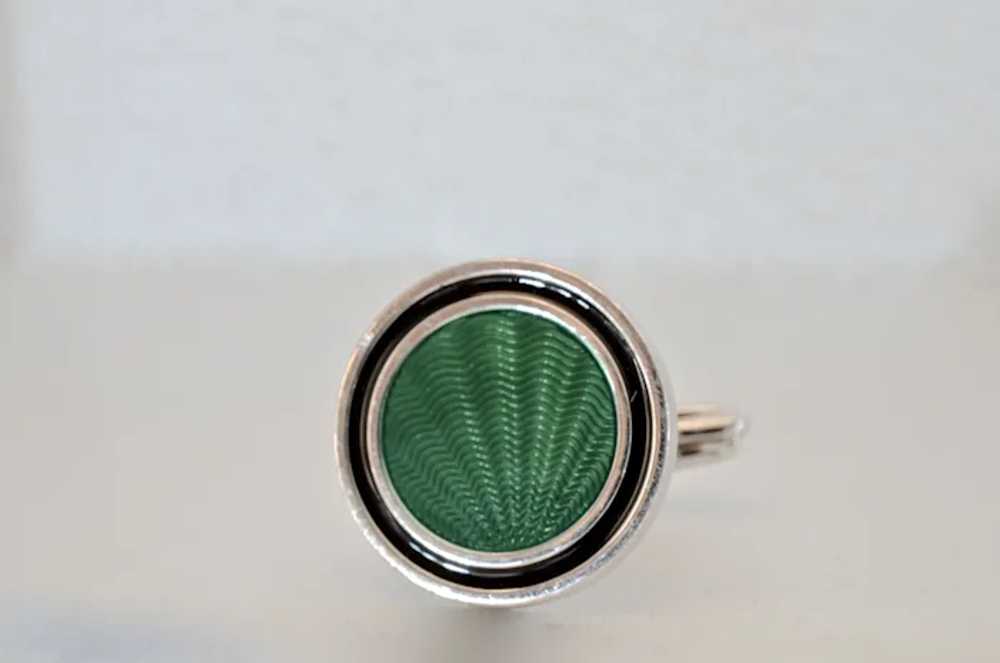 Alfred Dunhill, vintage sterling silver cufflinks… - image 4