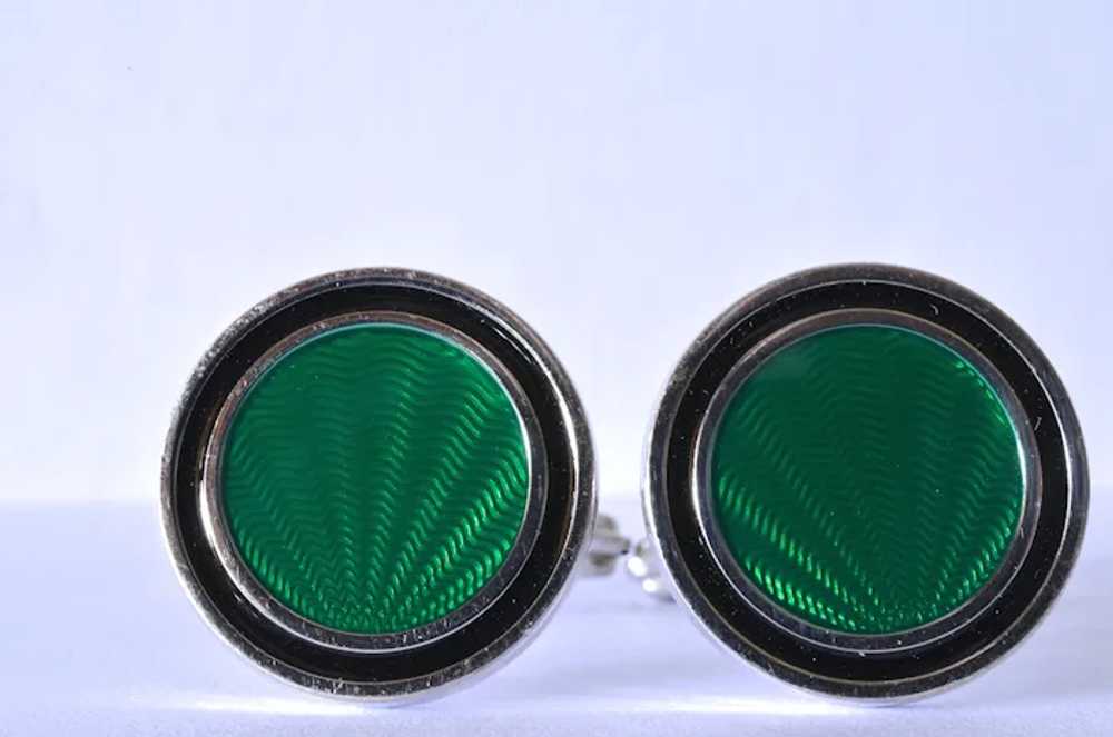 Alfred Dunhill, vintage sterling silver cufflinks… - image 6