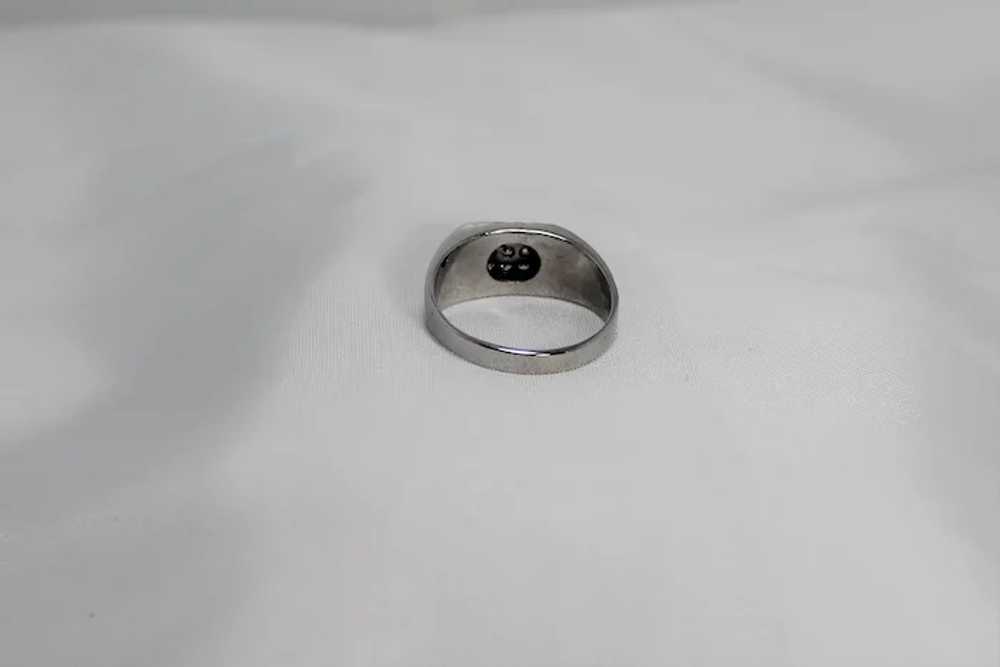 Man's Diamond Cluster Ring, 1/4 ct, 14K - image 2