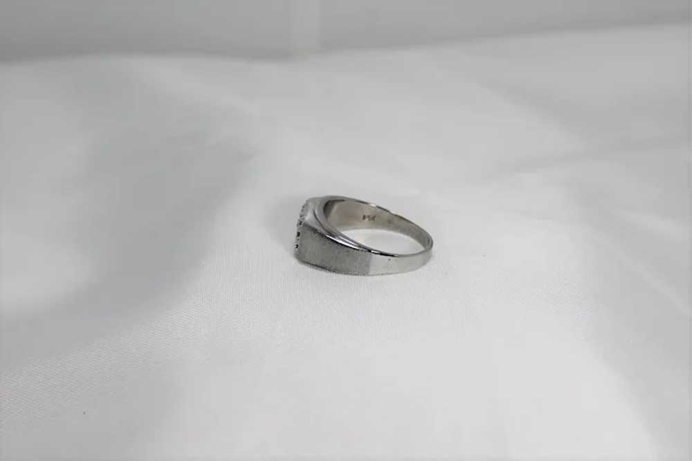Man's Diamond Cluster Ring, 1/4 ct, 14K - image 3