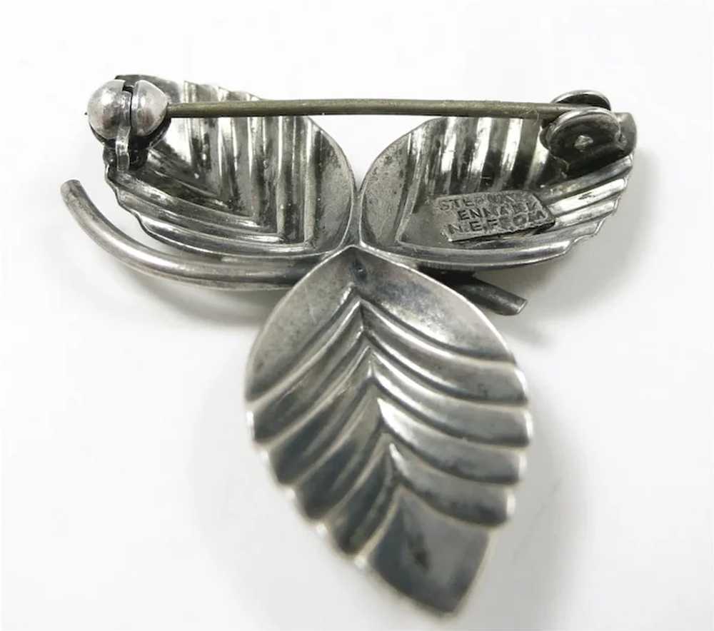 Leafy N. E. From Denmark MCM Brooch c. 1950 - image 8