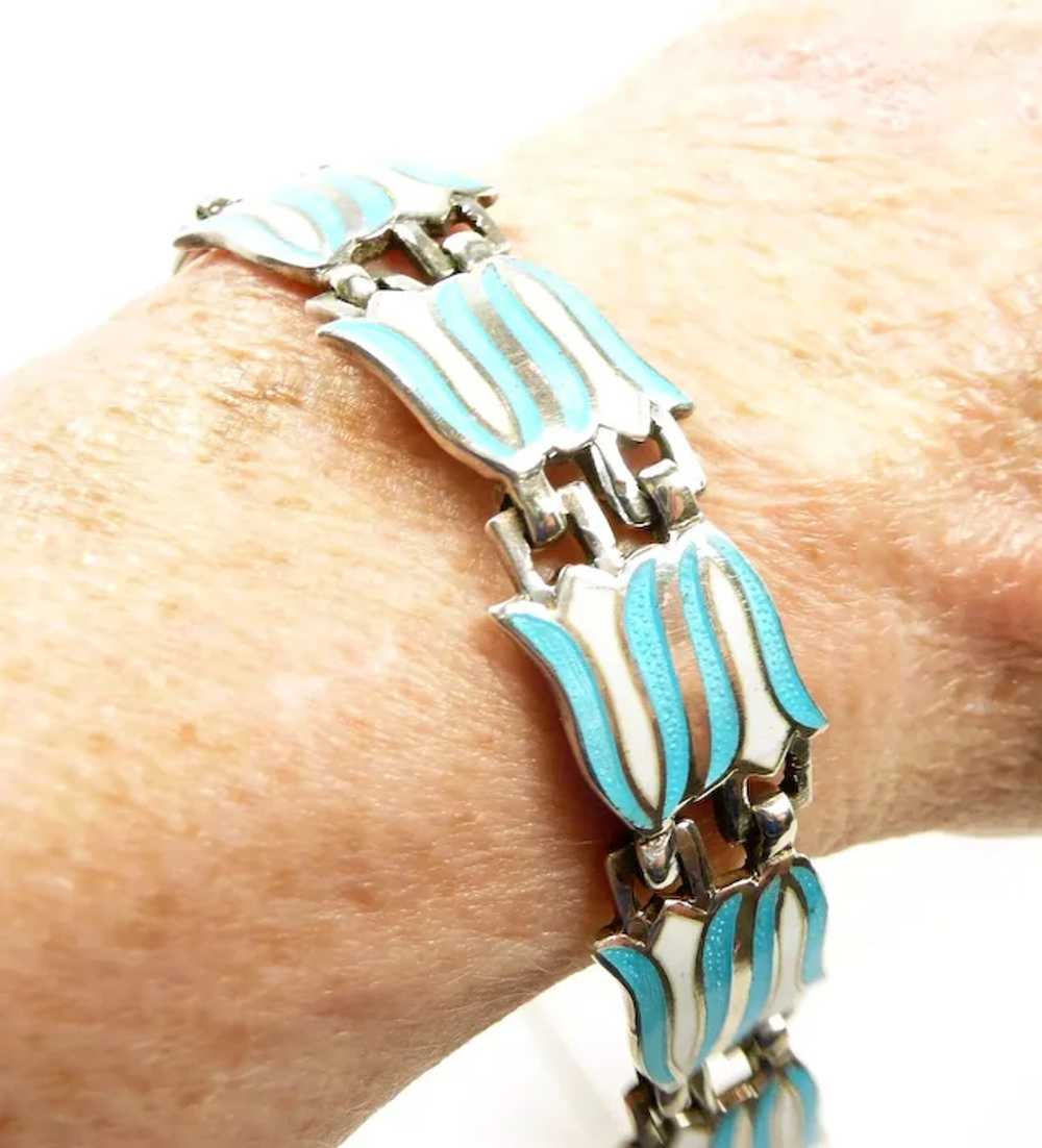 Dishy Margot de Taxco "Double Bellflower" Bracele… - image 5