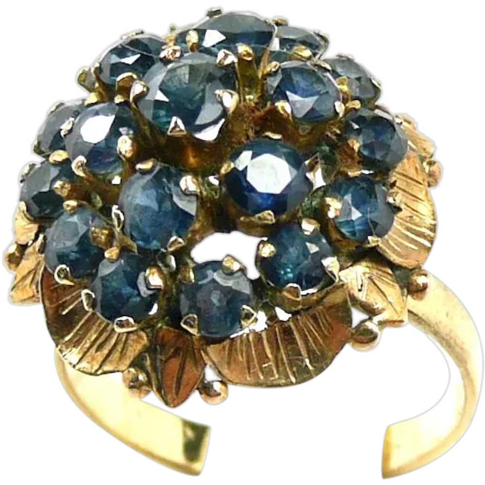 Chandelier Dome Spinel Ladies Fashion Ring c. 1960 - image 1