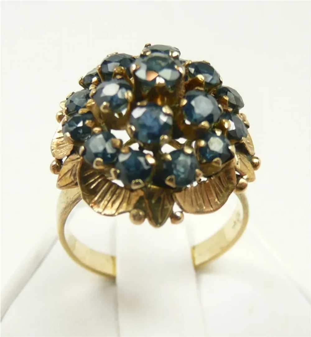 Chandelier Dome Spinel Ladies Fashion Ring c. 1960 - image 2