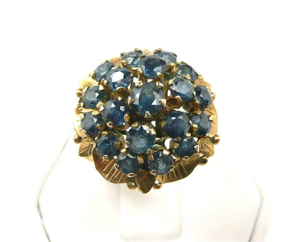 Chandelier Dome Spinel Ladies Fashion Ring c. 1960 - image 3