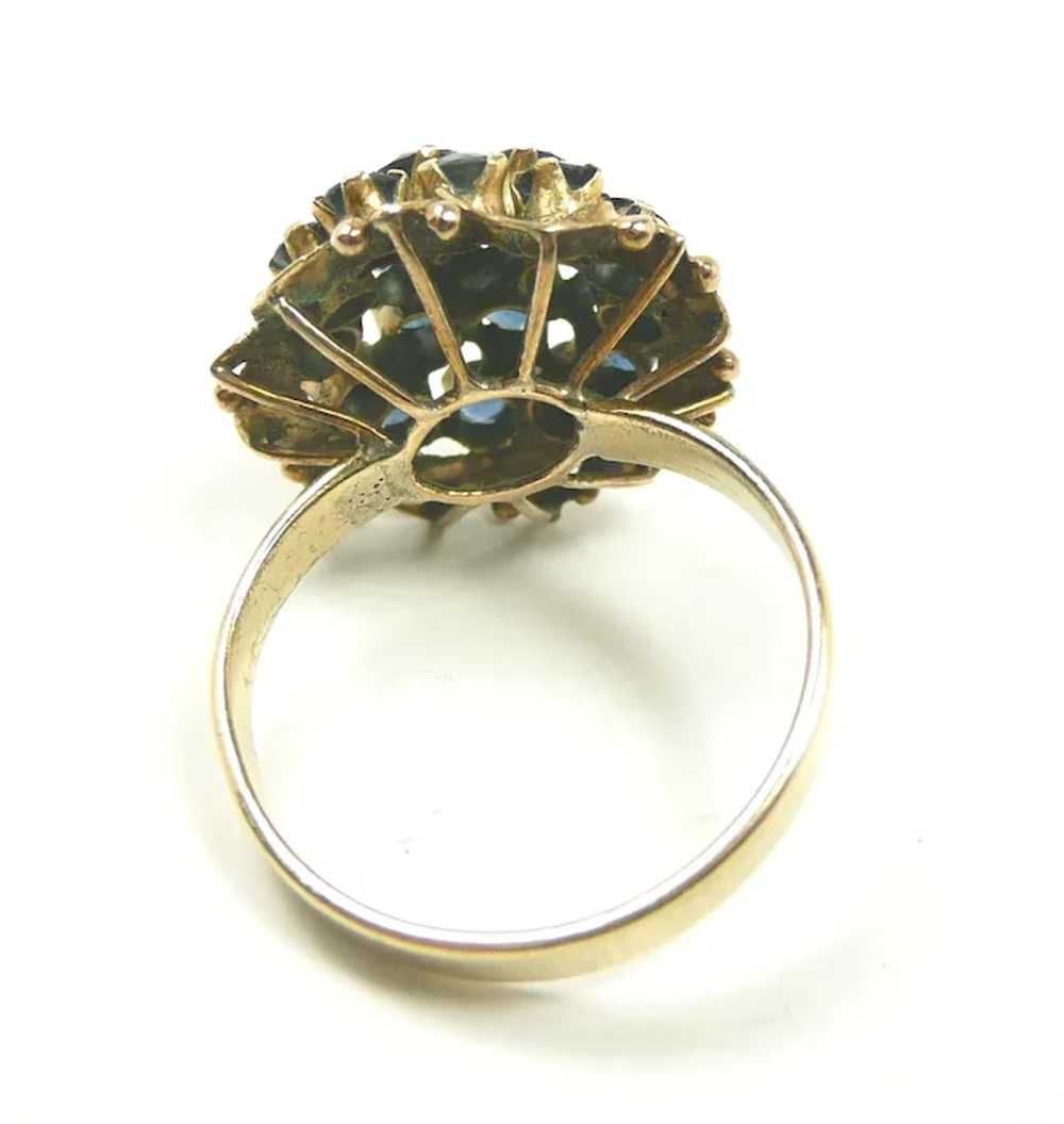 Chandelier Dome Spinel Ladies Fashion Ring c. 1960 - image 6
