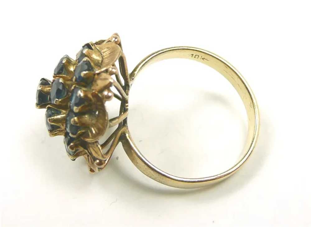 Chandelier Dome Spinel Ladies Fashion Ring c. 1960 - image 7