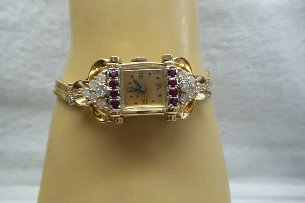 Original 1940's "Retro" ( Pink Rose Gold) Solid 1… - image 3