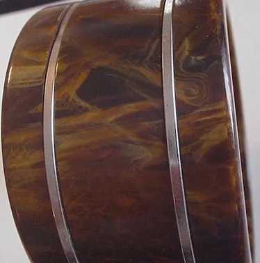 Wide Bakelite Bangle Bracelet - image 1