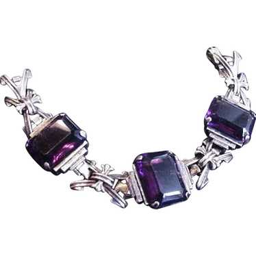 Superb Purple Glass Bracelet