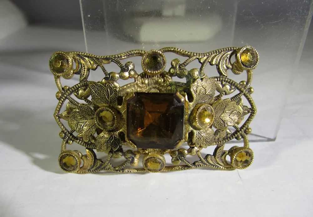Thrift Jewelry Finds: Art Deco Czech Glass, Amber, Vtg. Costume Jewelry 