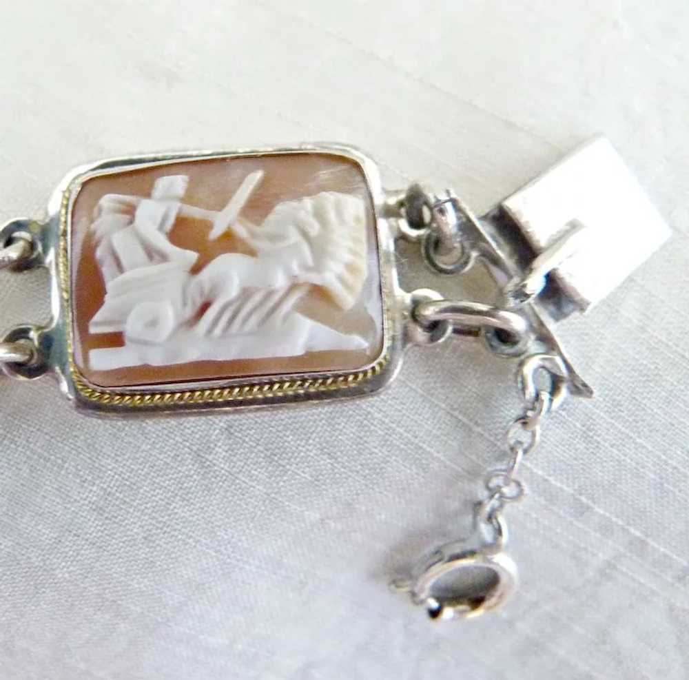 Italian silver cameo bracelet seven days of the w… - image 6