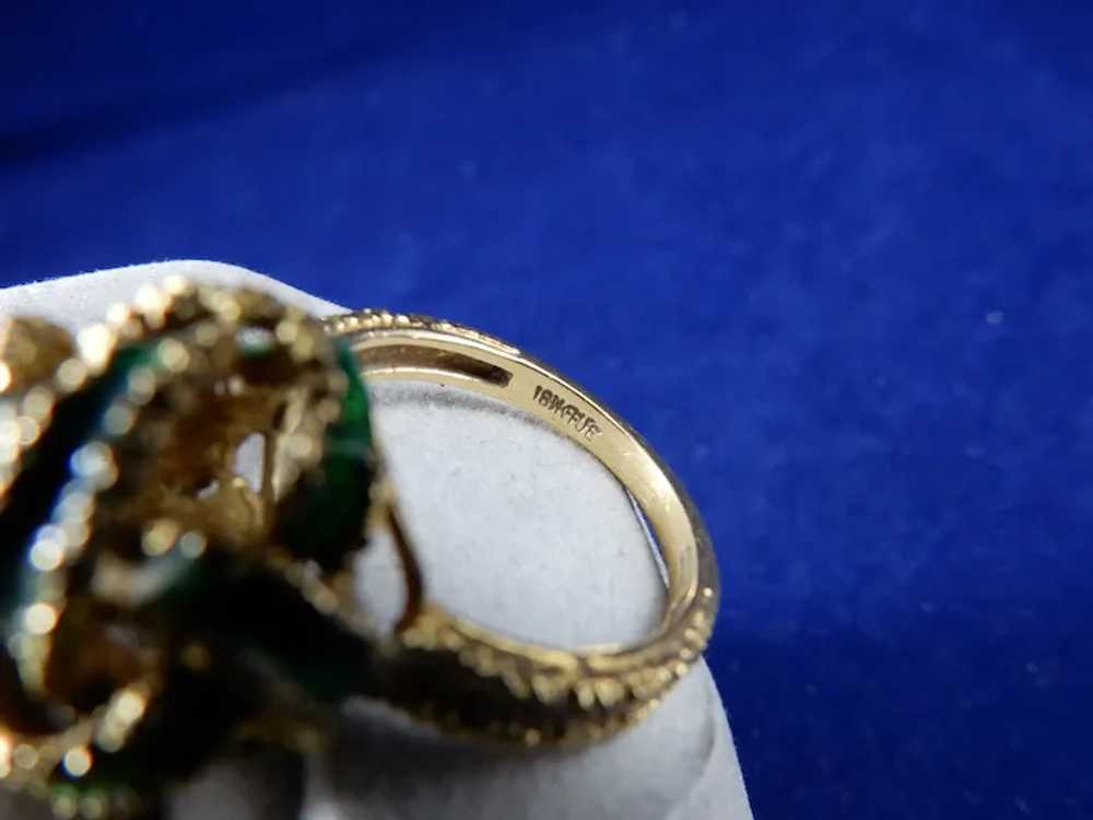 18 Karat Enameled Ring - image 4