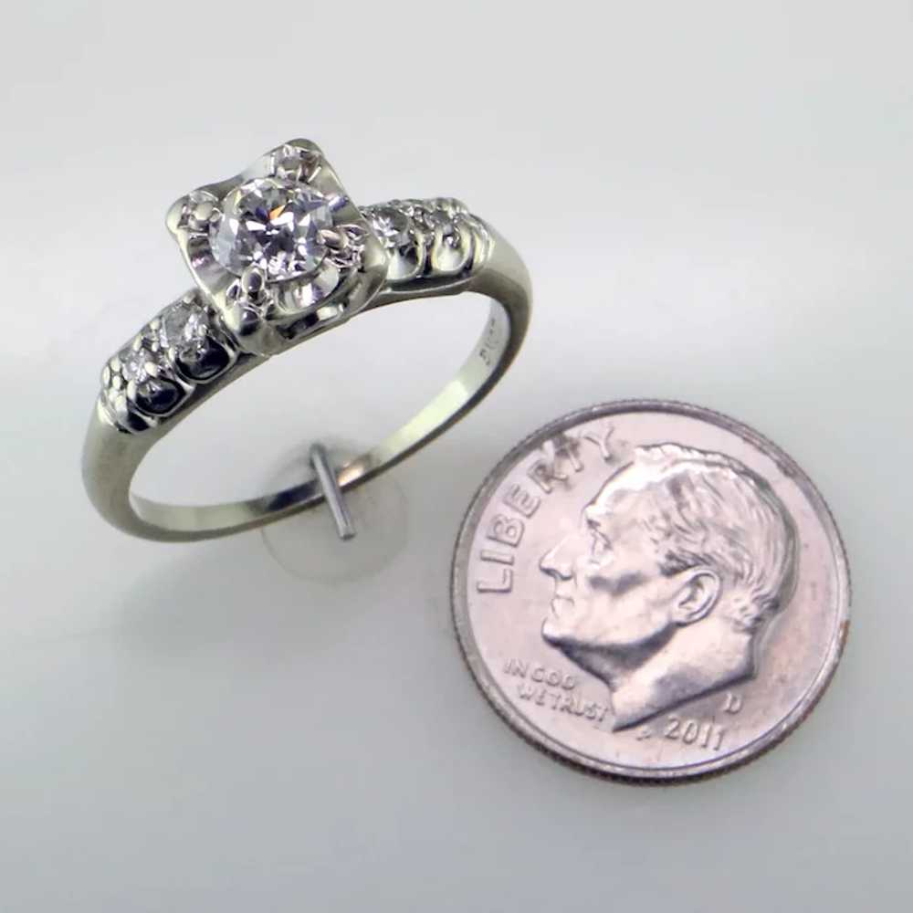 .50 ct Diamond  14 Karat White Gold Ring - image 6