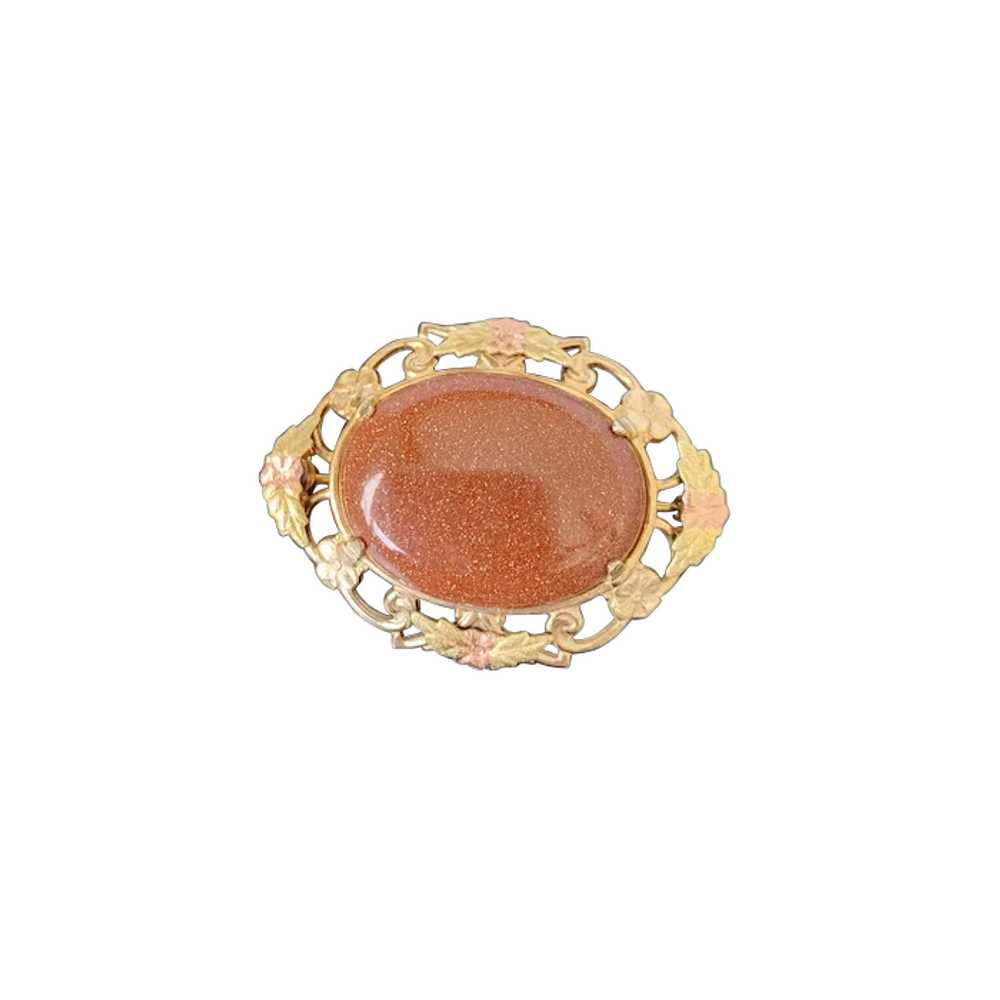 Goldstone Brooch - image 1