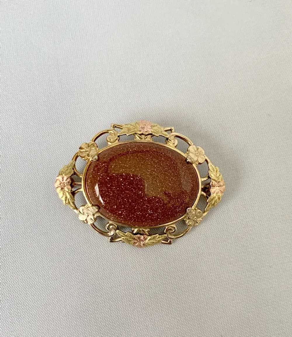 Goldstone Brooch - image 3