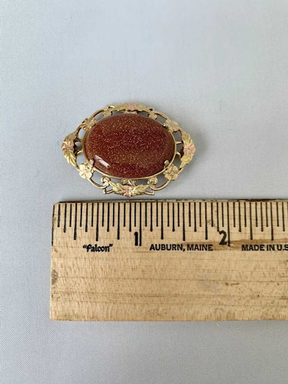 Goldstone Brooch - image 6