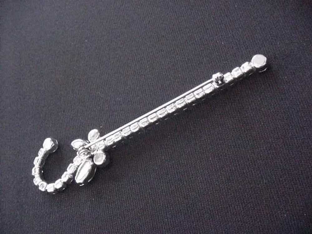 Rhinestone Shepard's Hook Pin - image 2