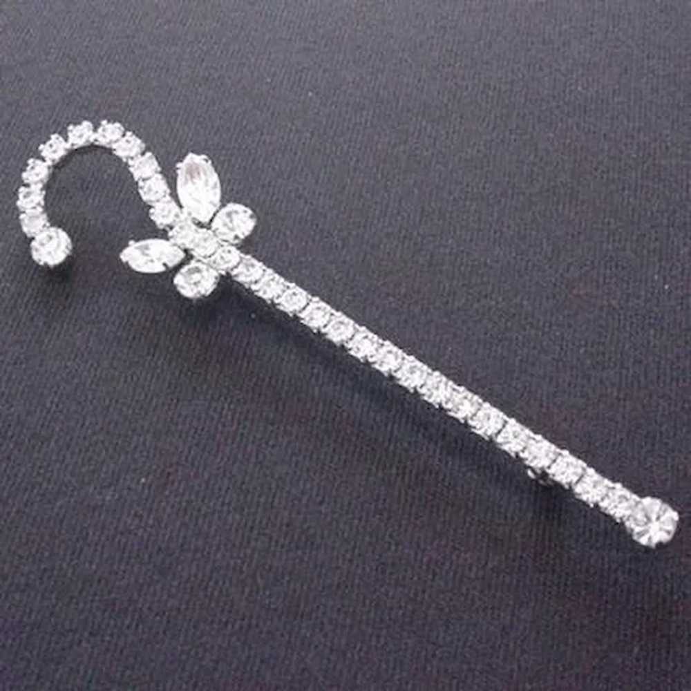 Rhinestone Shepard's Hook Pin - image 3