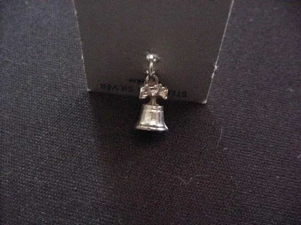 Sterling Liberty Bell Charm - image 2