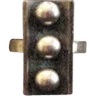 Mid-Century Modern Silver Ring - image 1