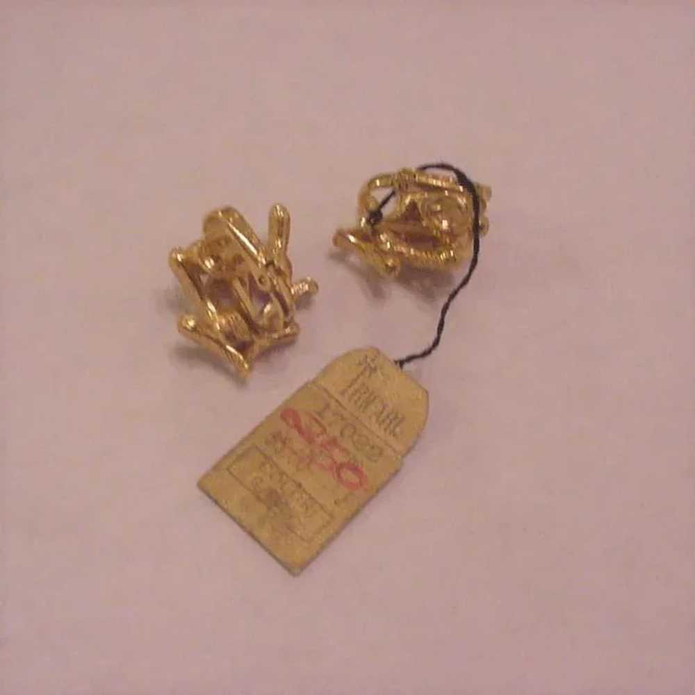 Trifari Rhinestone Earrings - image 2