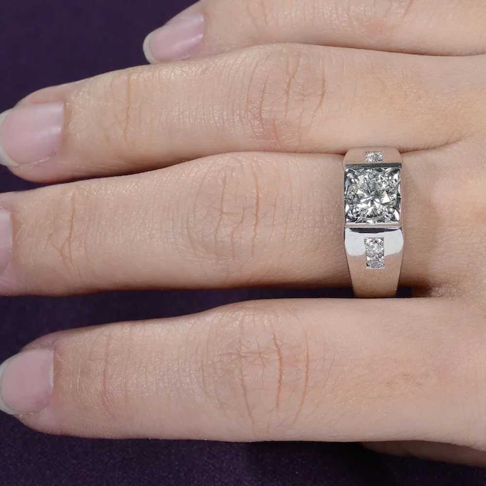 1.10 Carat Center Diamond Ring - image 5