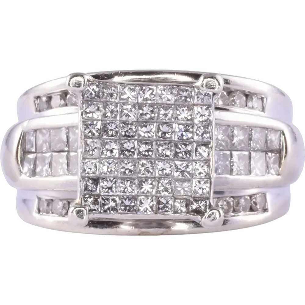 Invisible Set Princess Cut Diamond Ring - image 1