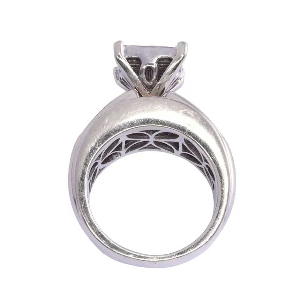 Invisible Set Princess Cut Diamond Ring - image 4