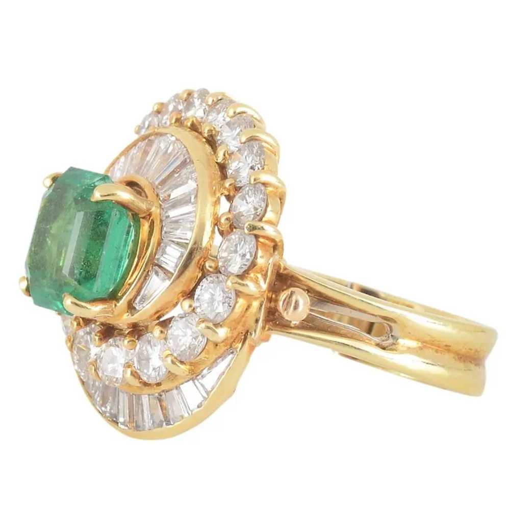 1.47 Carat Emerald Ring with Diamonds - image 4