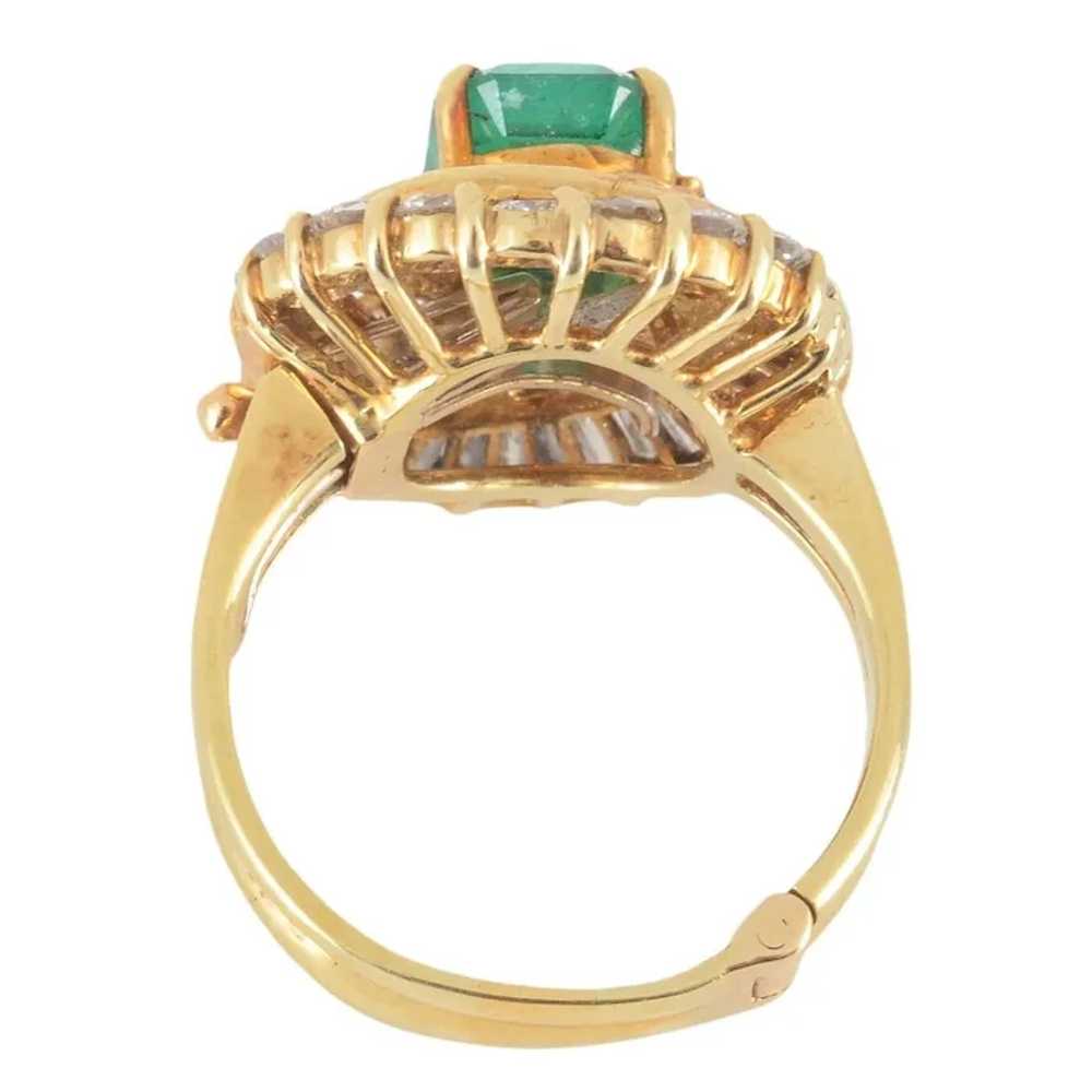 1.47 Carat Emerald Ring with Diamonds - image 5