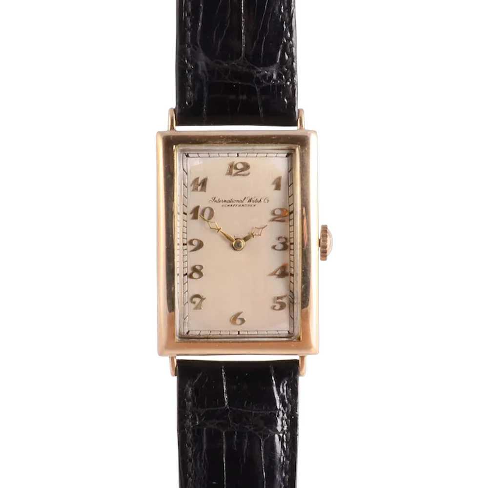 IWC Rare Mens Art Deco Wrist Watch - image 1