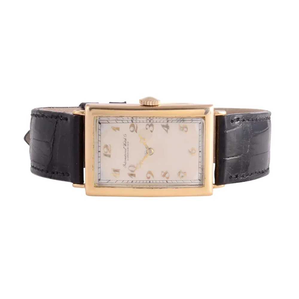 IWC Rare Mens Art Deco Wrist Watch - image 2