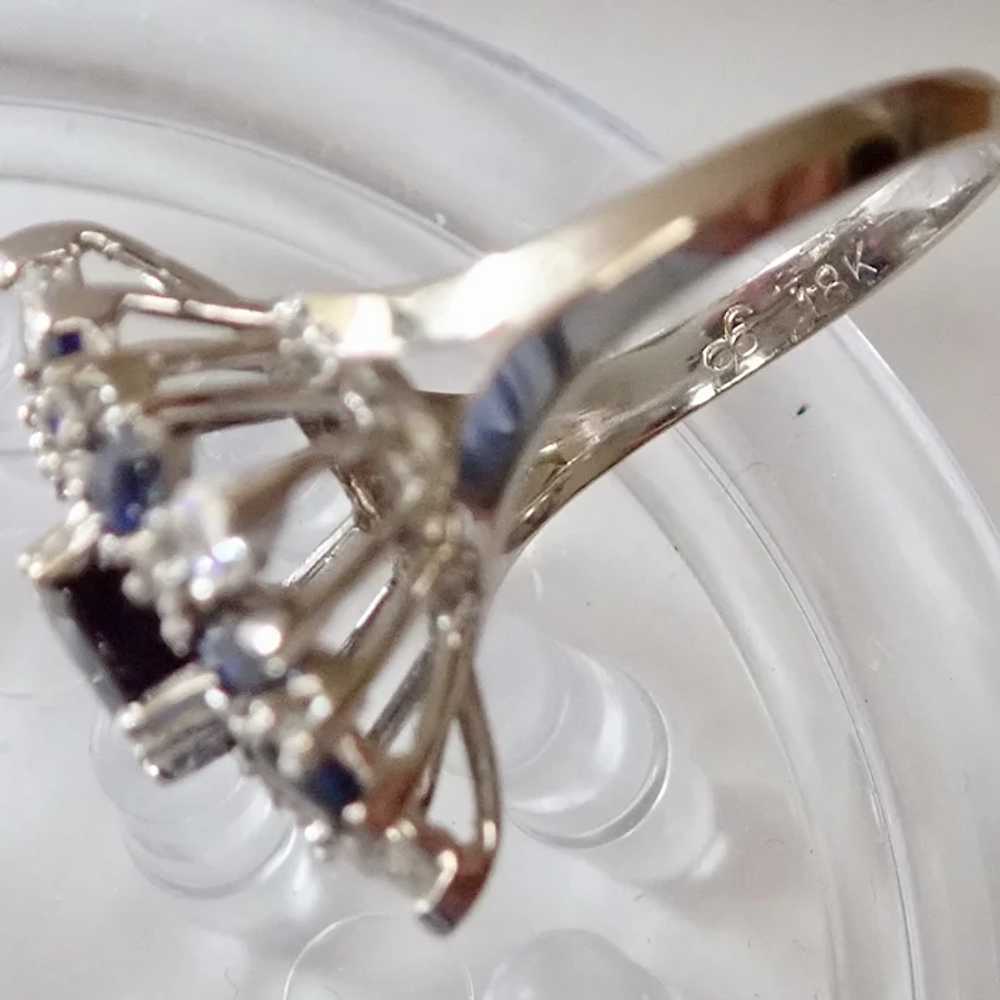 Sapphire & Diamond Ballerina Ring - image 6