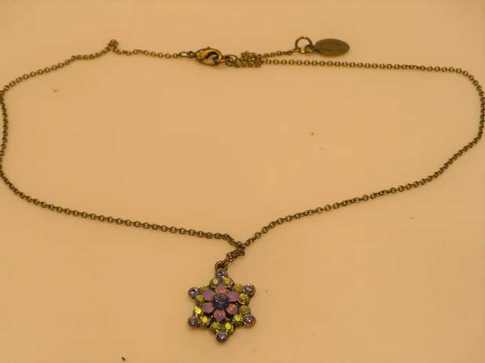 Michal Negrin Crystal Star Necklace - image 2